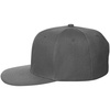 Бейсболка Snapback с прямым козырьком, серая с логотипом