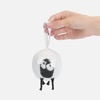 Вязаный шарик Sheeply, белый с логотипом