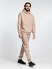 Худи Kulonga Oversize, бежевое с логотипом