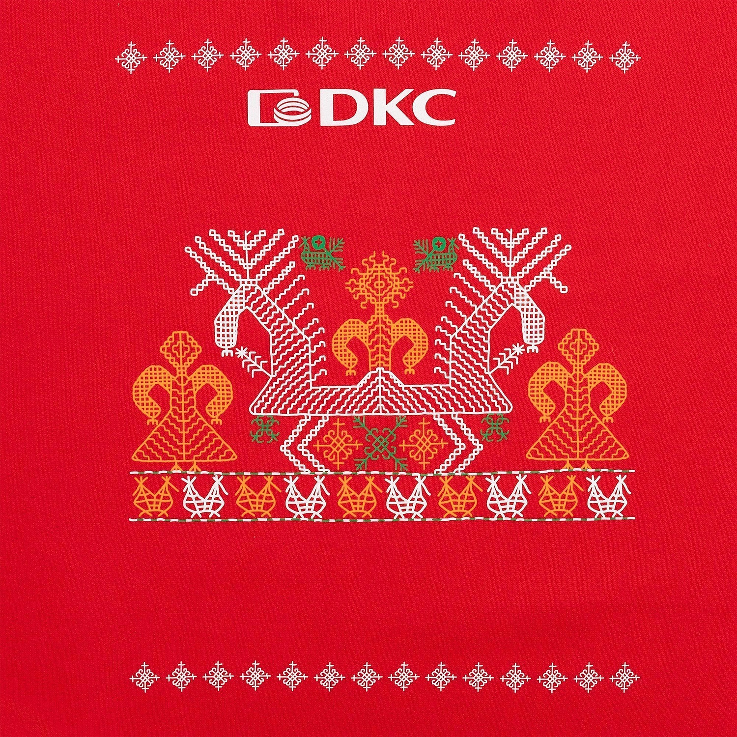 Толстовка ID.002 красная с логотипом