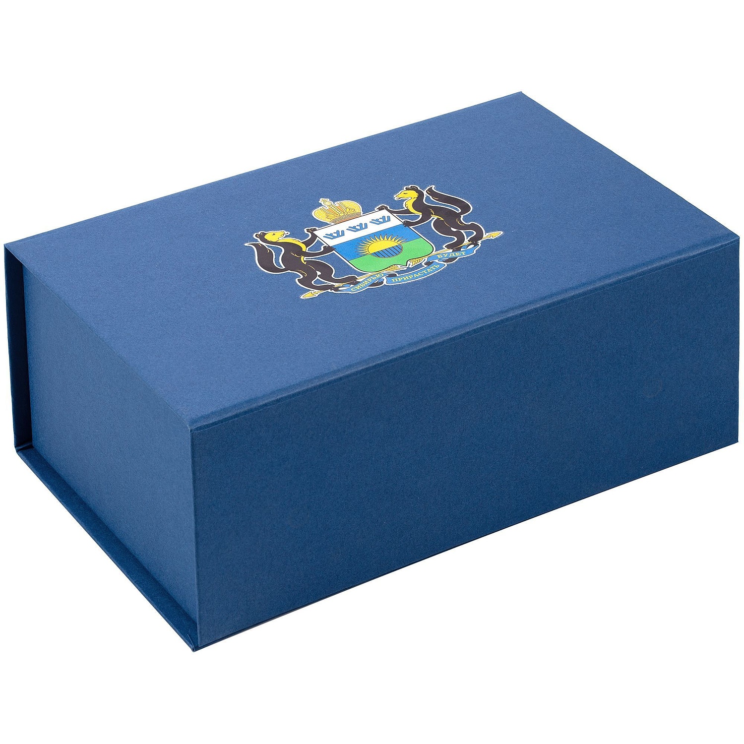 Коробка LumiBox, синяя (nordic) с логотипом