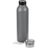 Бутылка для воды Brooke, матовая серая с логотипом