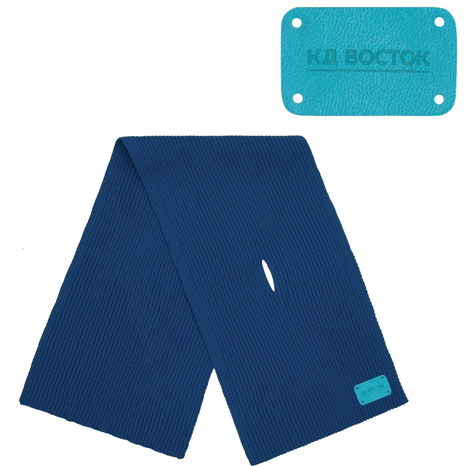 Лейбл Eta Latte, S, бирюзовый с логотипом