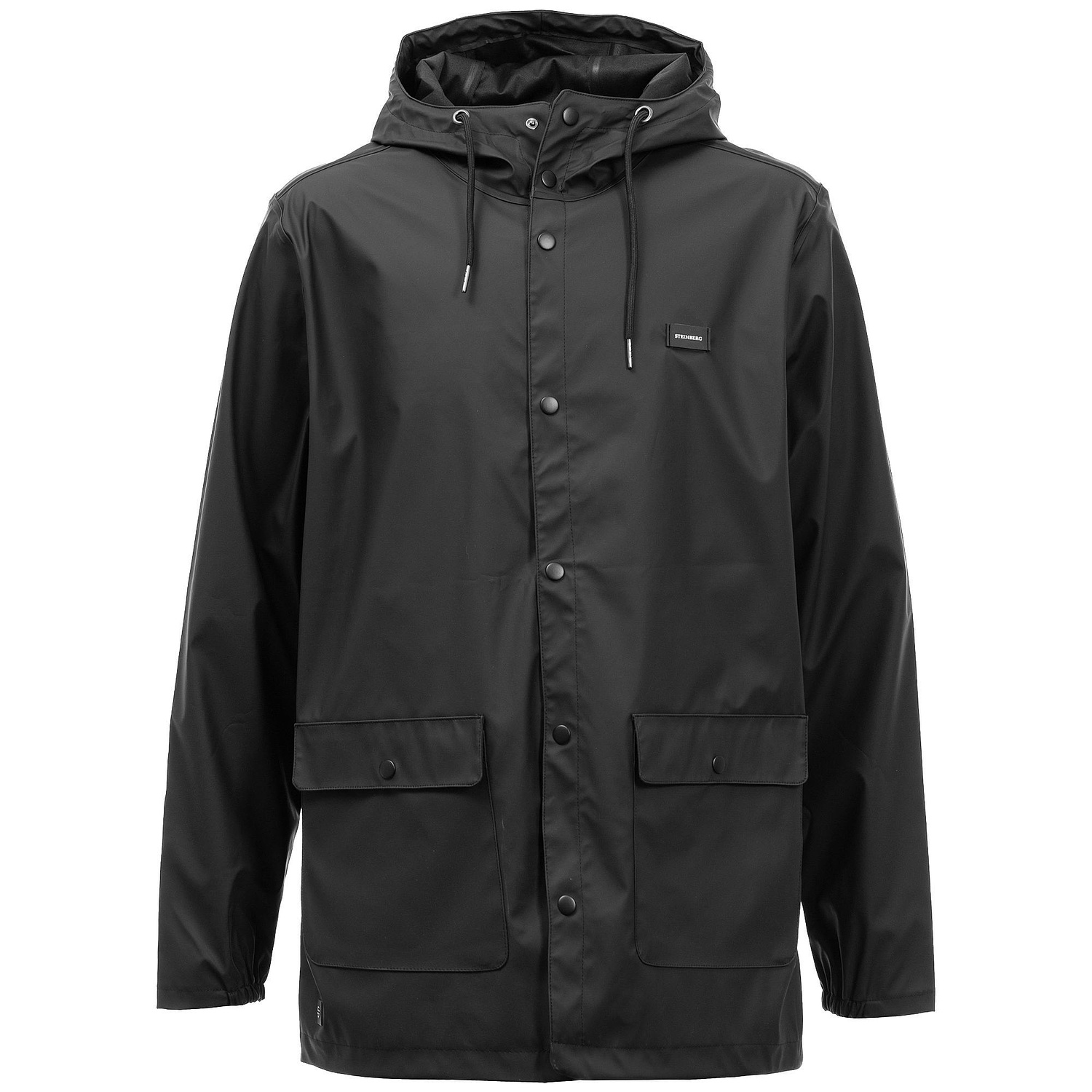 Лейбл из ПВХ Dzeta, XS, черный с логотипом