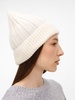Шапка Bellish, белая (ванильная) с логотипом