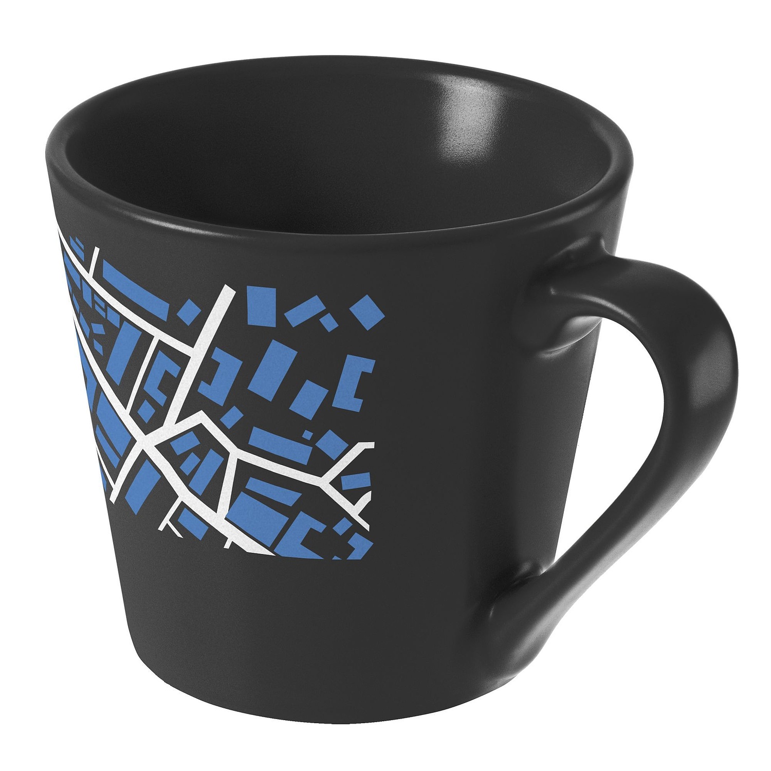 Кружка Modern Bell, матовая, черная с логотипом