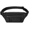 Сумка поясная Panama, черная с логотипом
