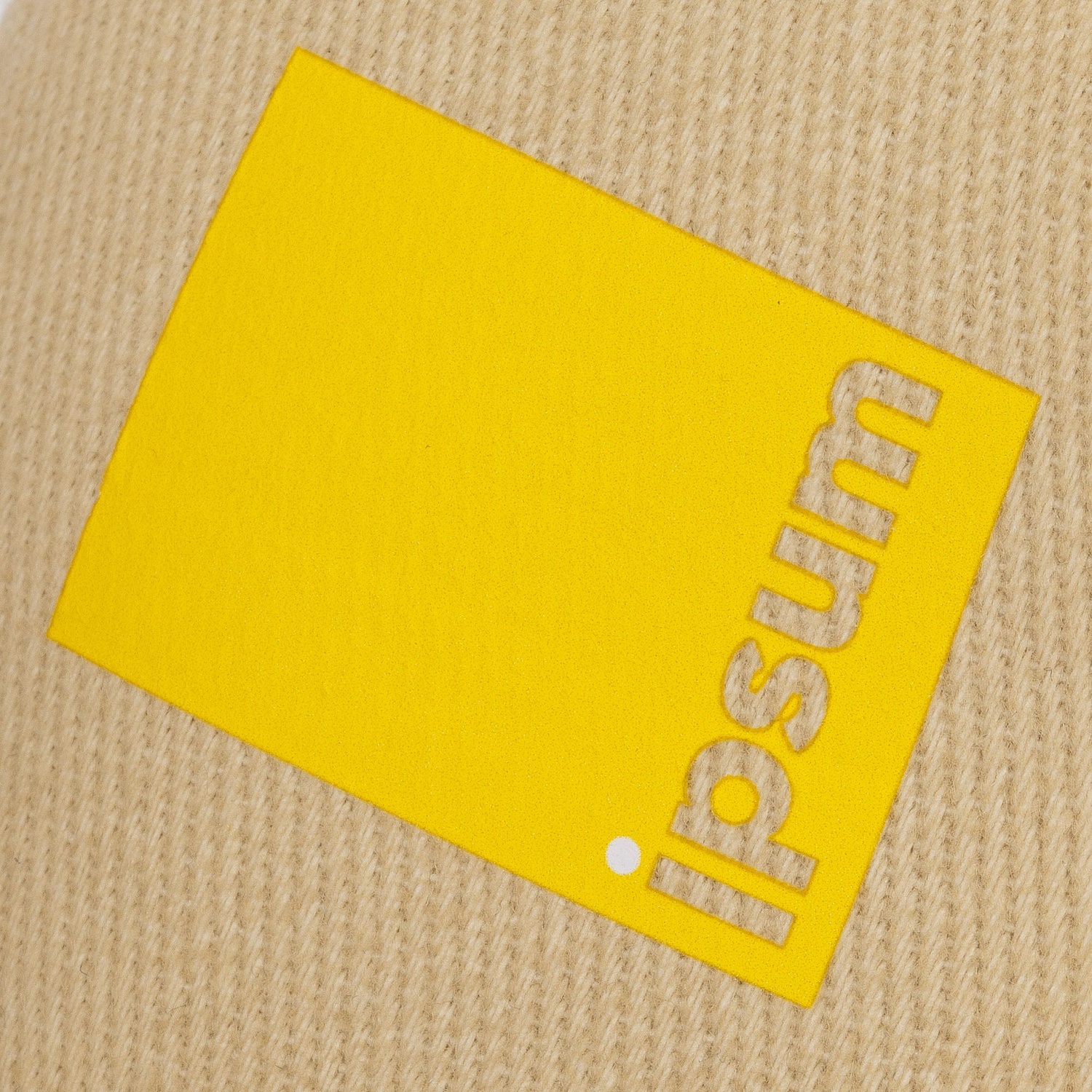 Бейсболка Hillside, бежевая с логотипом