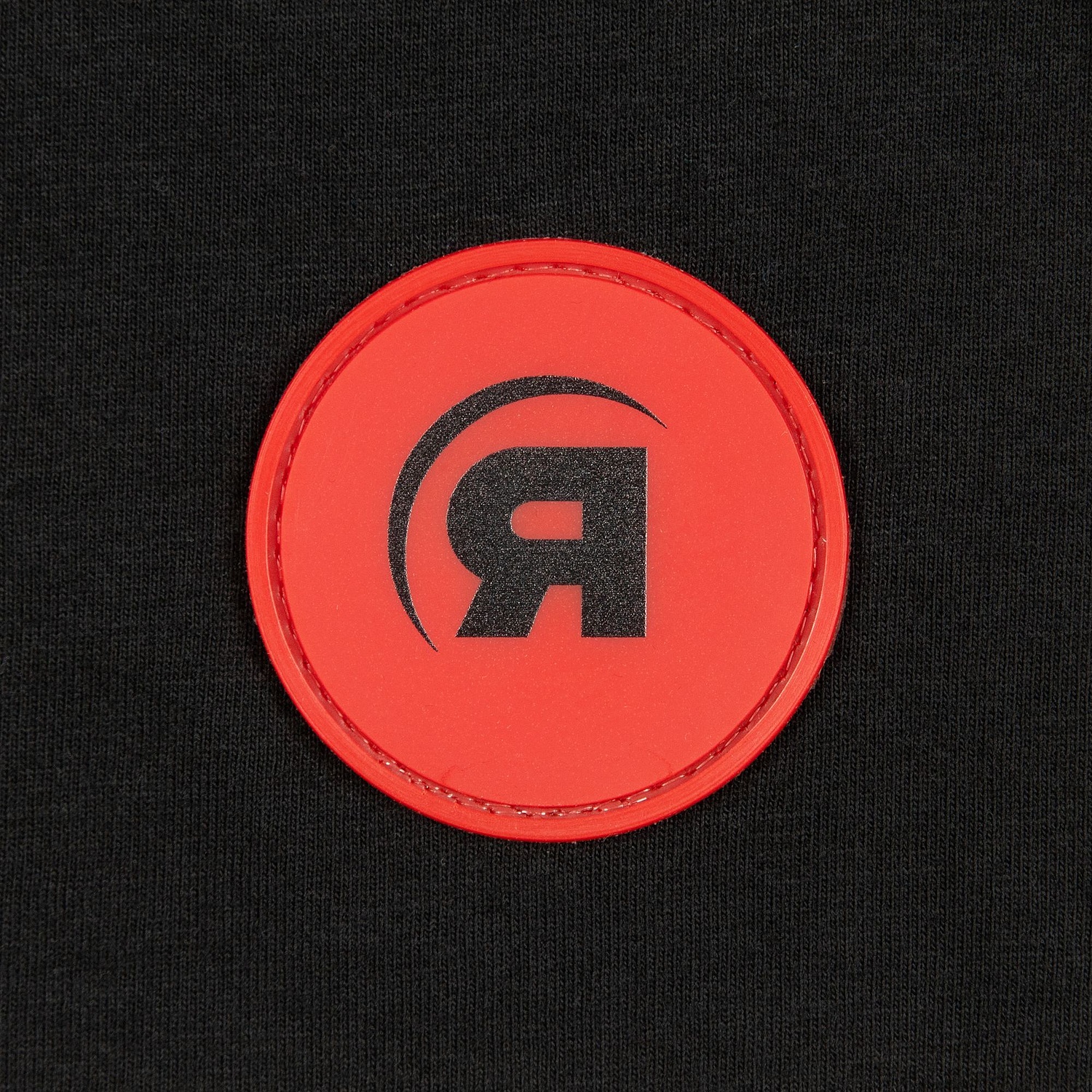 Лейбл из ПВХ Dzeta Round, L, красный