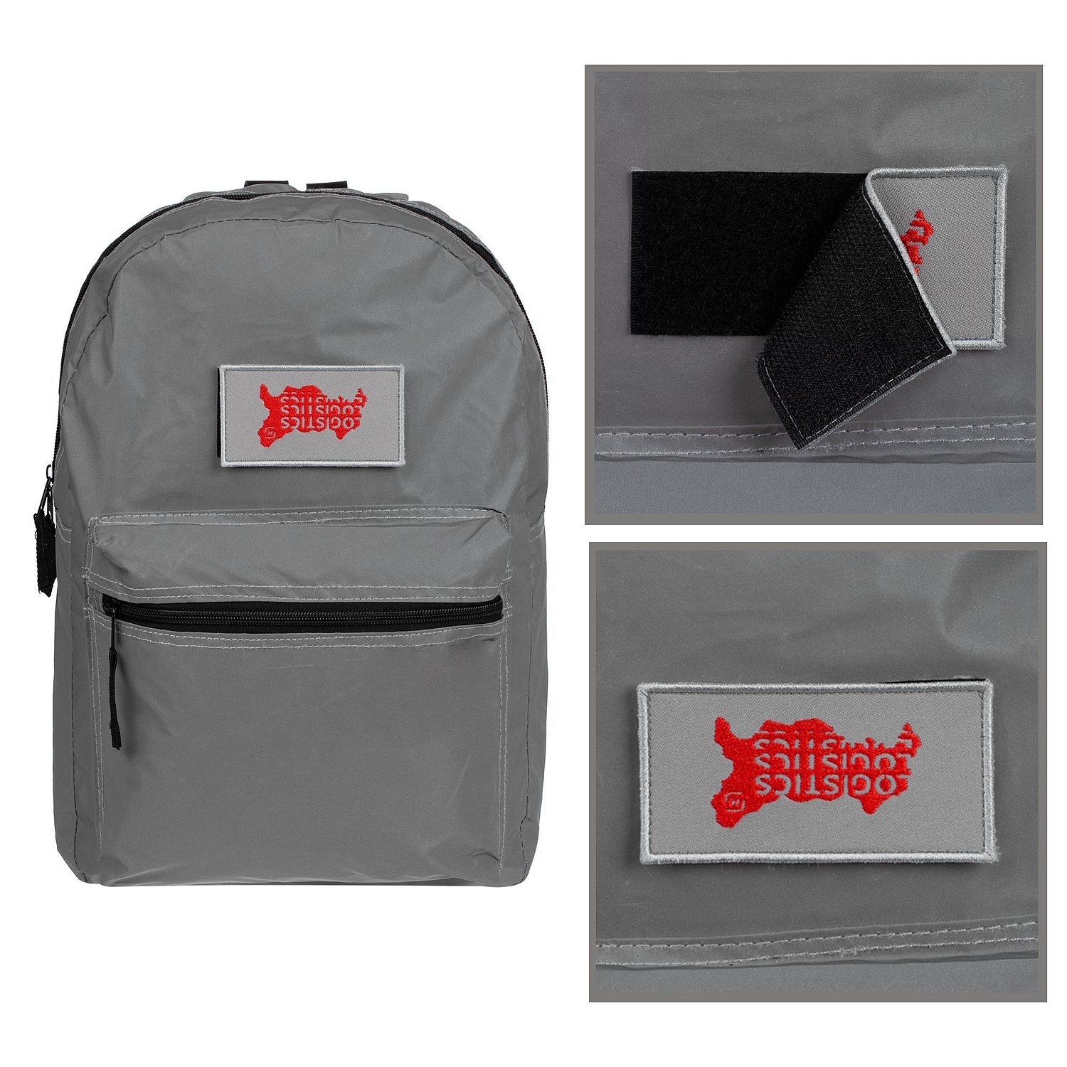 Шеврон из габардина Gabo S, серый с логотипом