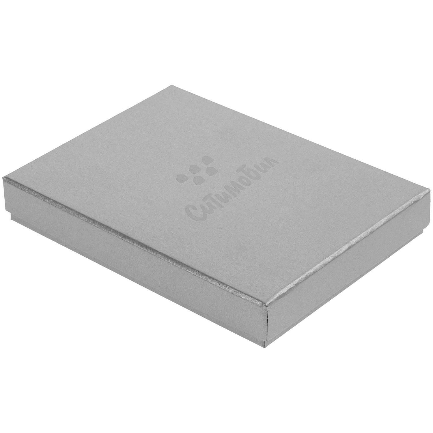 Коробка Slender, большая, серая с логотипом