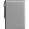 Ежедневник Spain Shall на заказ, недатированный, серый с зеленым с логотипом