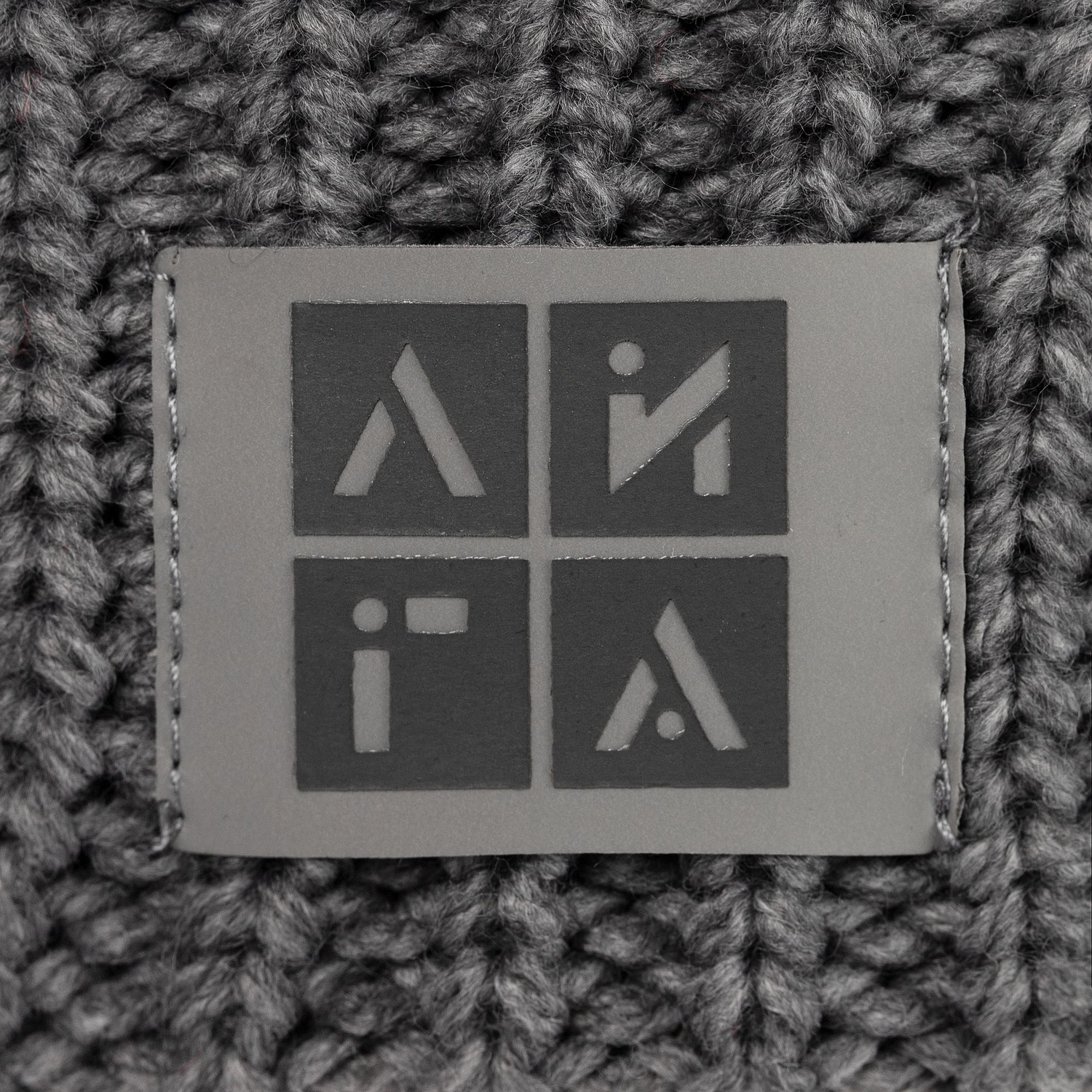 Шапка Nordkyn, серая с логотипом