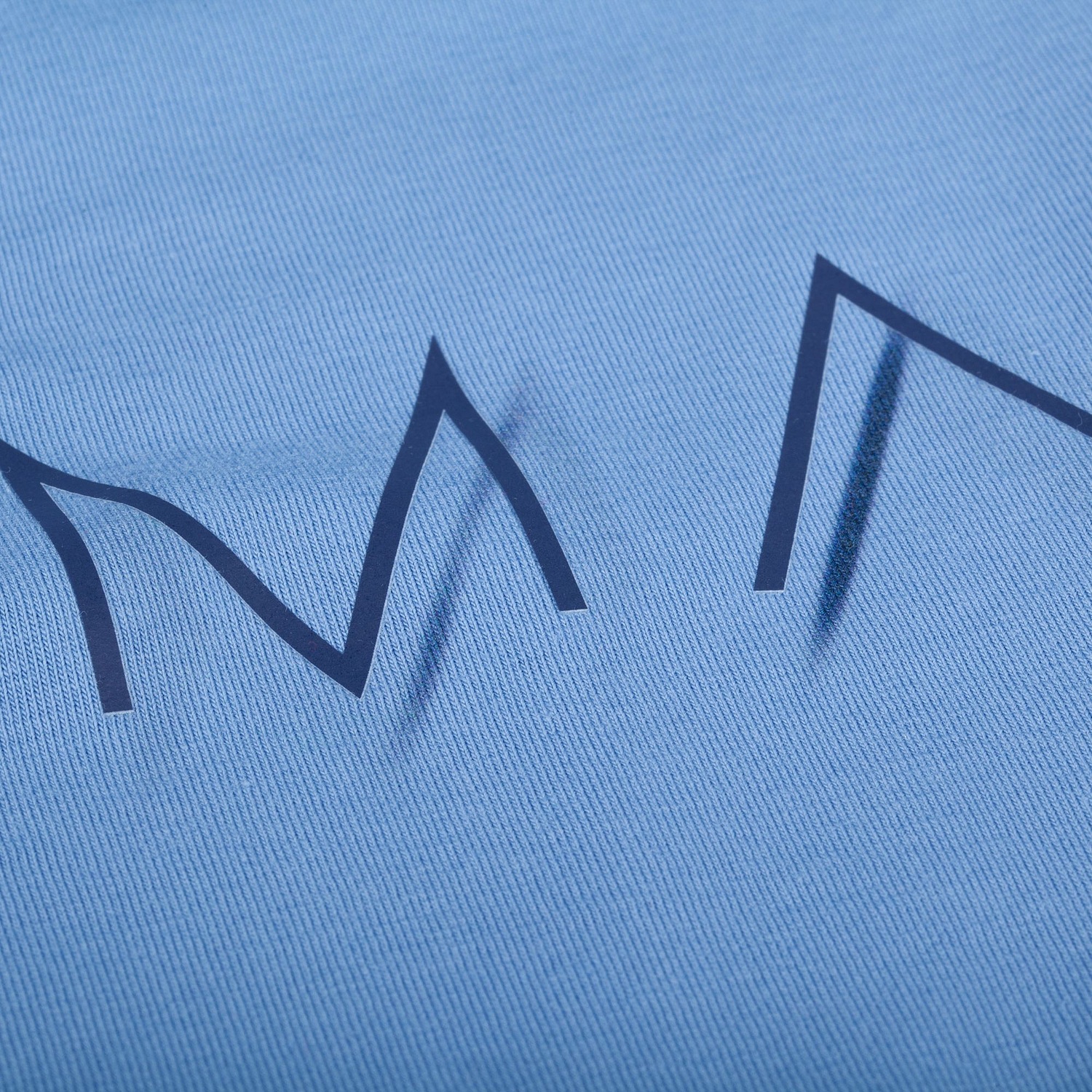 Футболка оверсайз Vozduh 2.0, синяя с логотипом