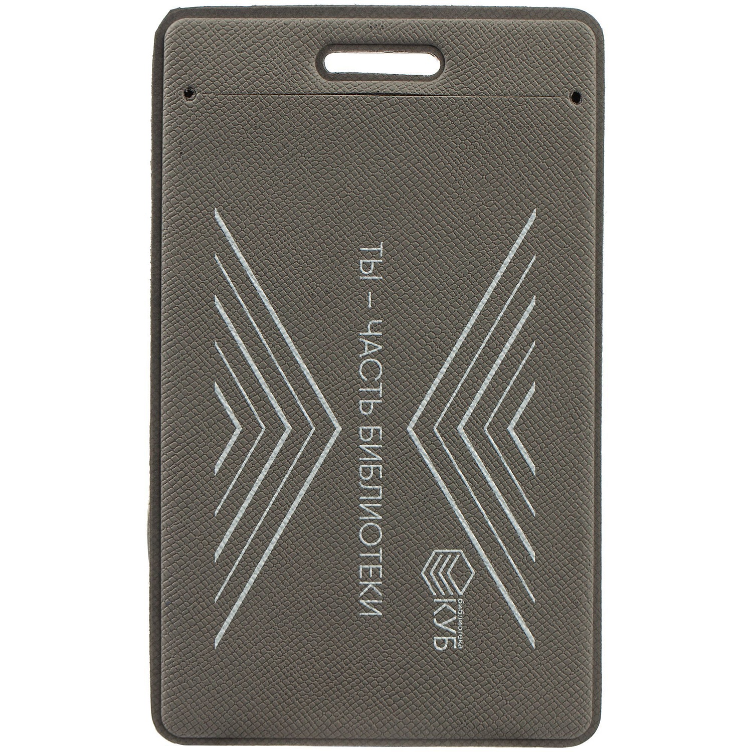 Чехол для пропуска Devon, серый с логотипом