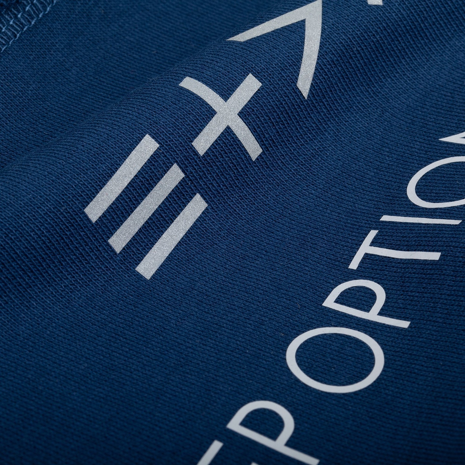 Свитшот оверсайз унисекс Vozduh, темно-синий с логотипом