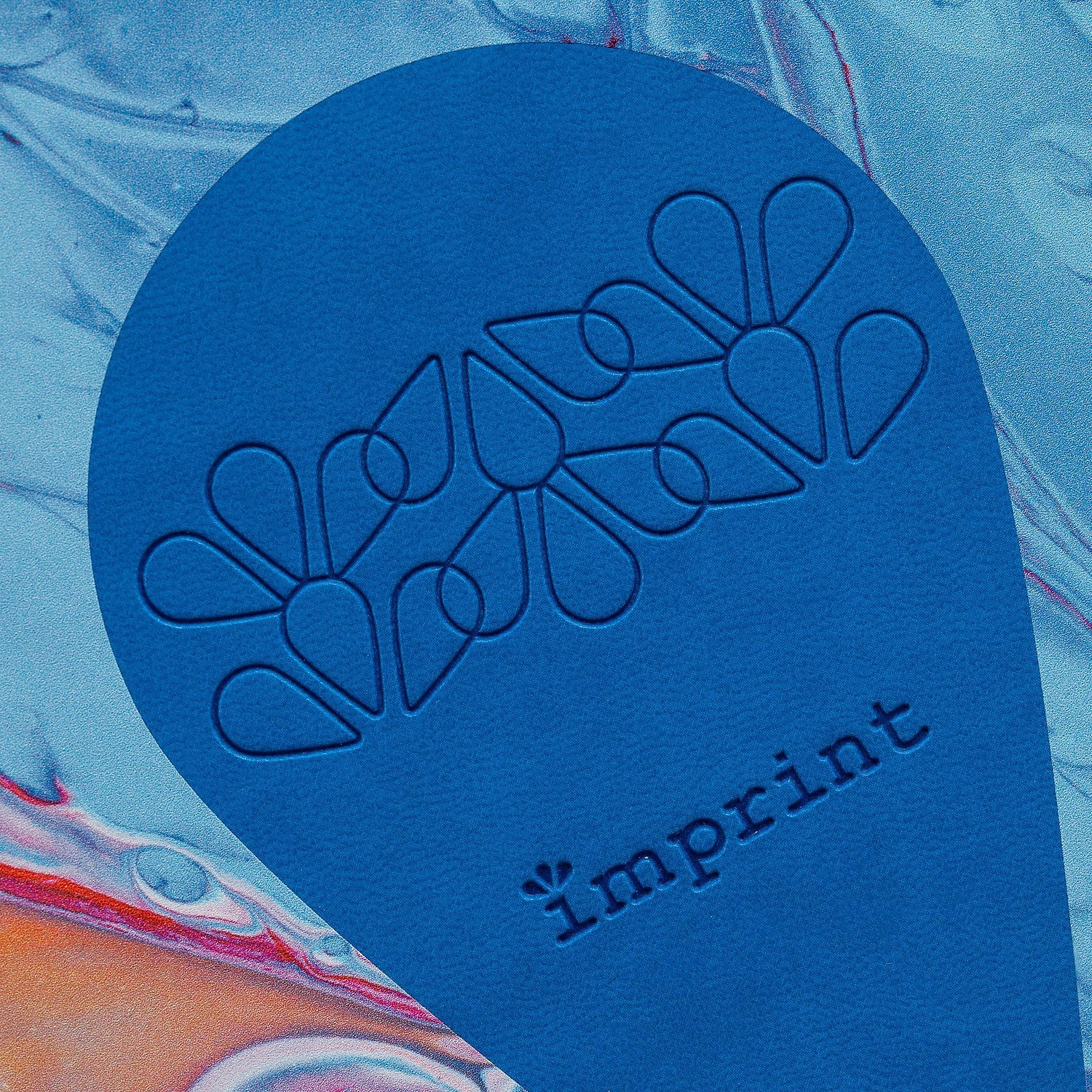 Ежедневник New Latte, недатированный, ярко-синий с логотипом