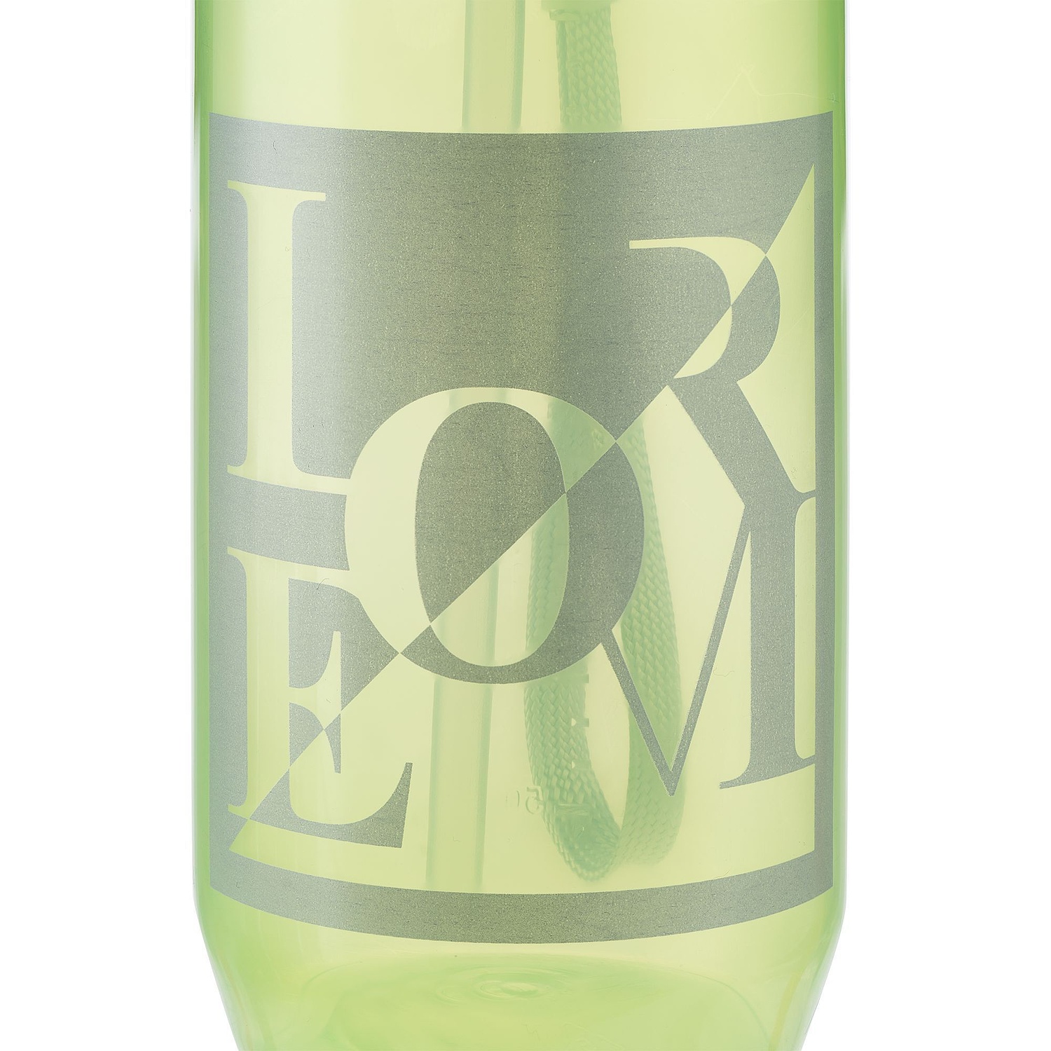 Бутылка для воды Aquarius, зеленая с логотипом