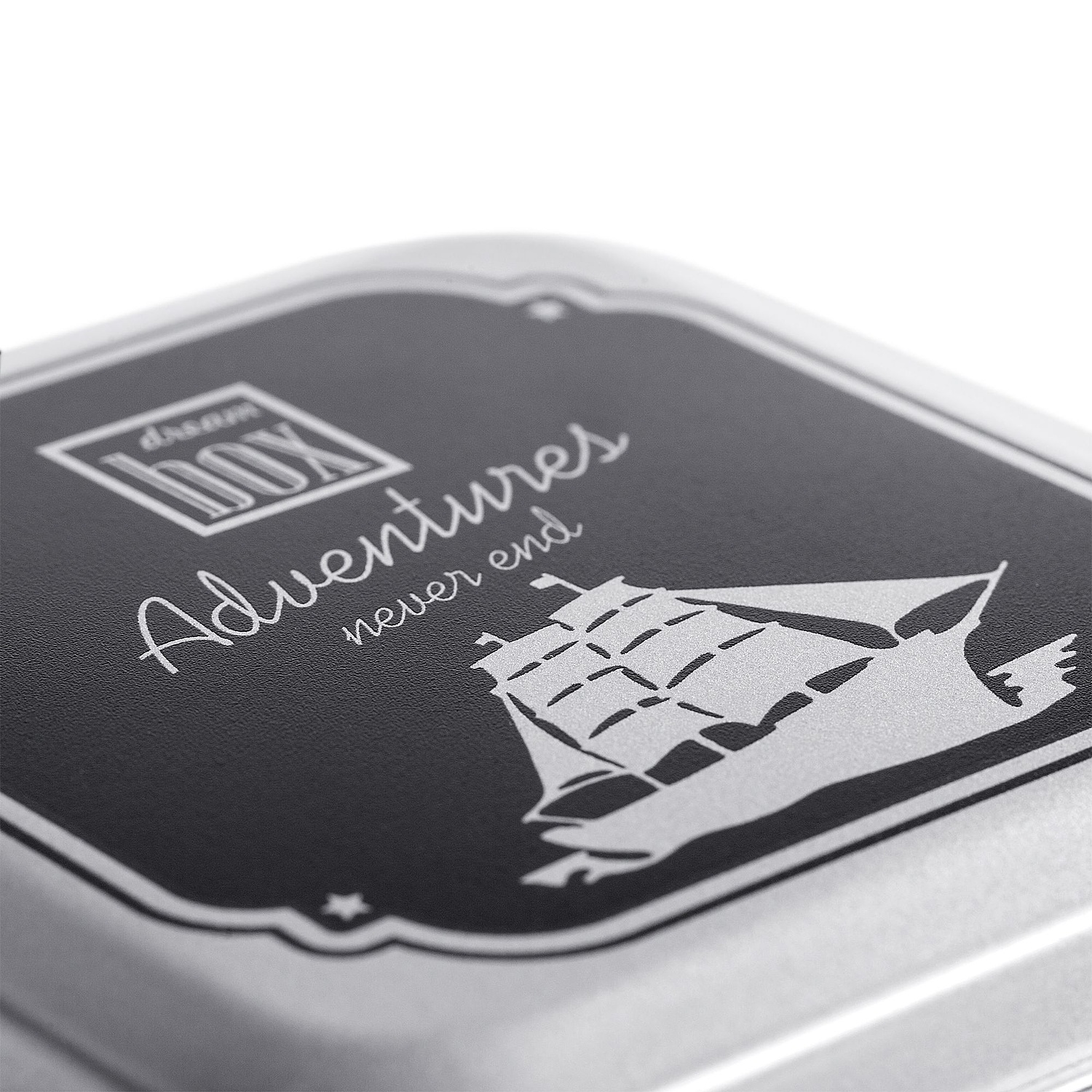 Коробка Pragmax High, прямоугольная, серебристая