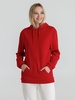 Толстовка с капюшоном унисекс Hoodie, красная с логотипом