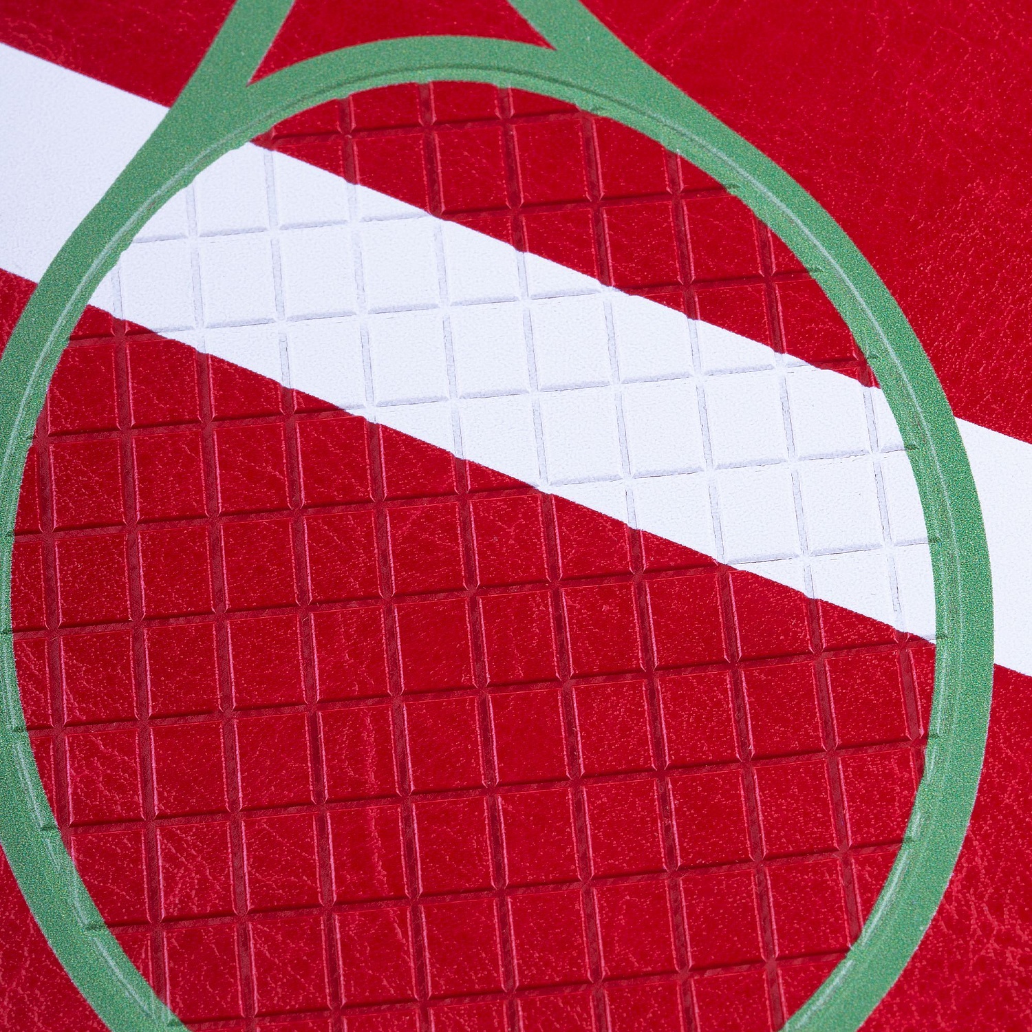 Ежедневник Nebraska Flex, недатированный, красный с золотистым с логотипом