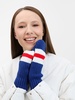 Варежки Winwear, темно-синие (кобальт) с логотипом