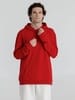 Толстовка с капюшоном унисекс Hoodie, красная с логотипом