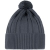 Шапка Knit Beat, серая (графит) с логотипом