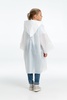 Дождевик-плащ детский BrightWay Kids, белый с логотипом