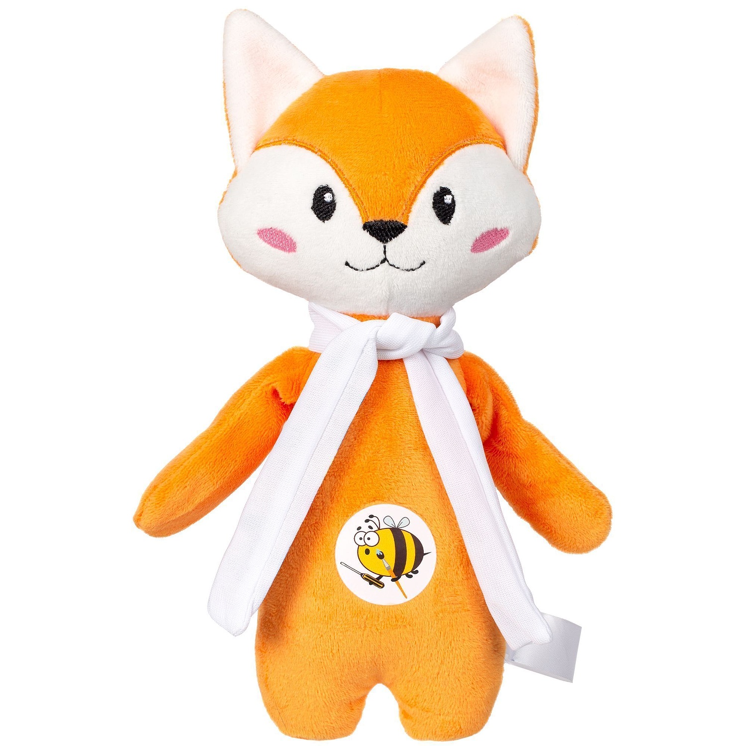 Мягкая игрушка Beastie Toys, лисенок с белым шарфом