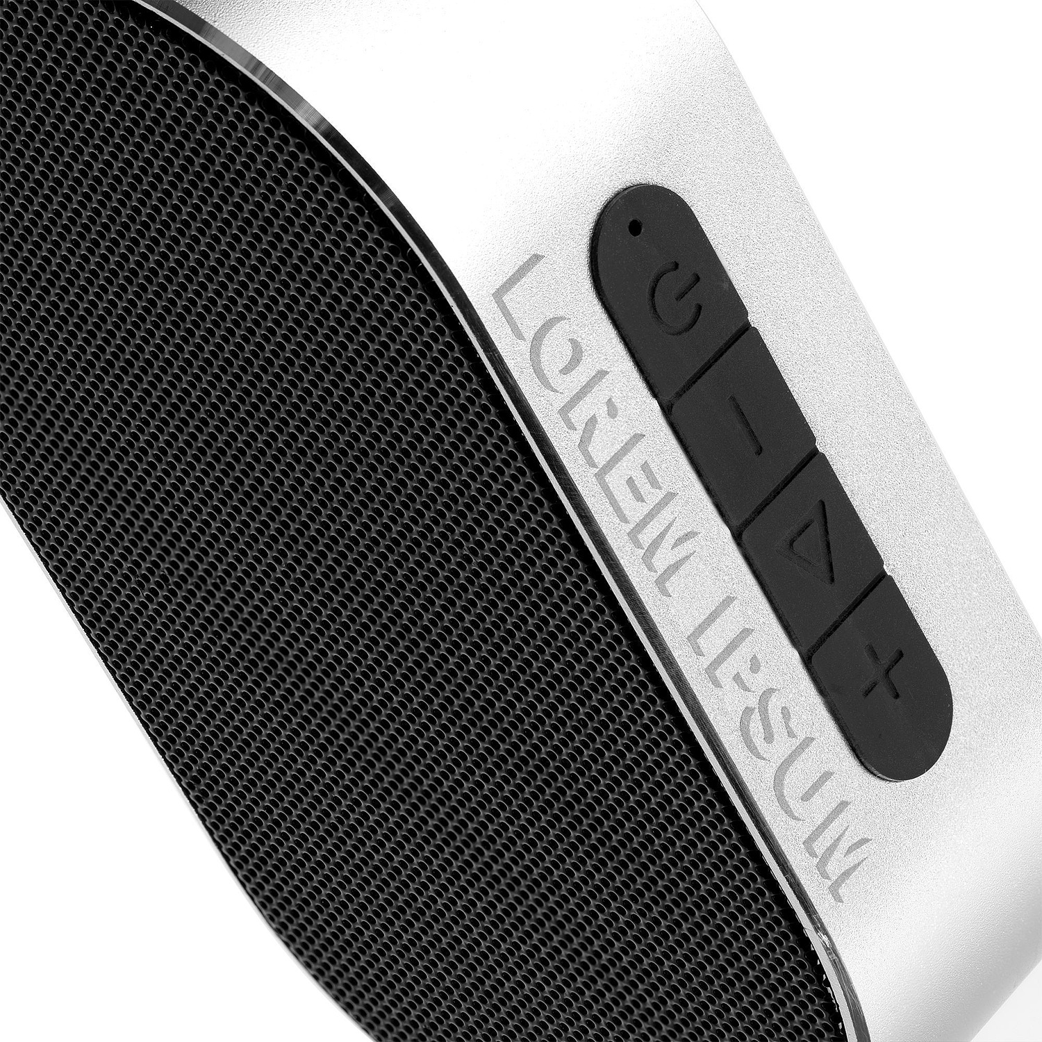 Беспроводная колонка Sound Count, серебристая с логотипом