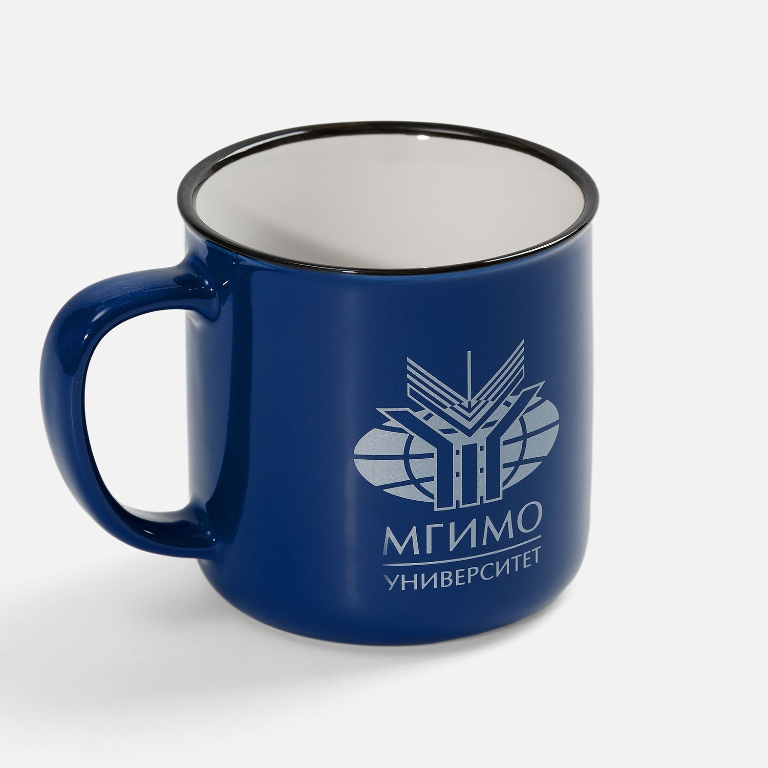 Кружка Dacha, средняя, синяя с логотипом