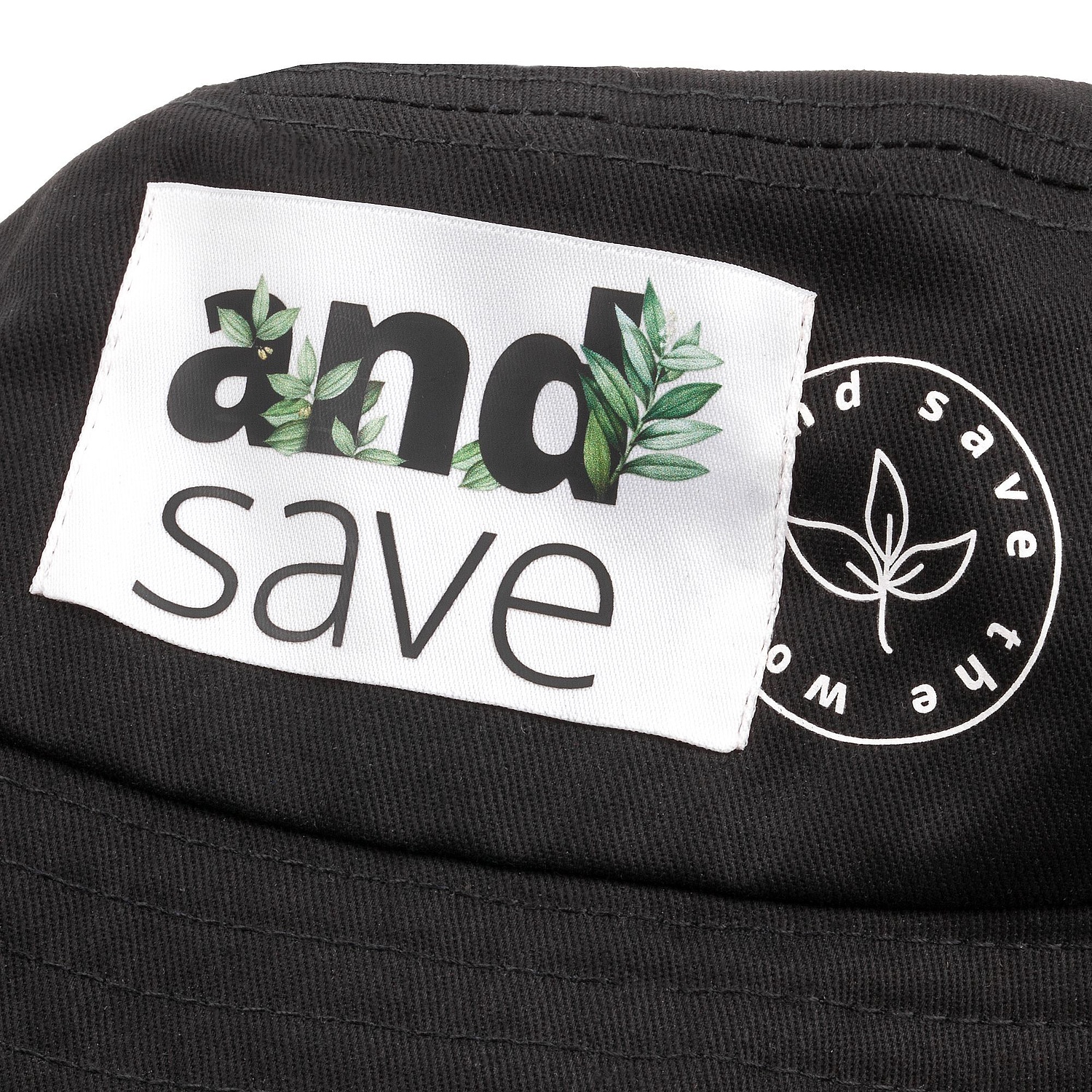 Панама C7, черная с логотипом