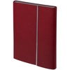 Ежедневник Petrus Flap, недатированный, красный с логотипом