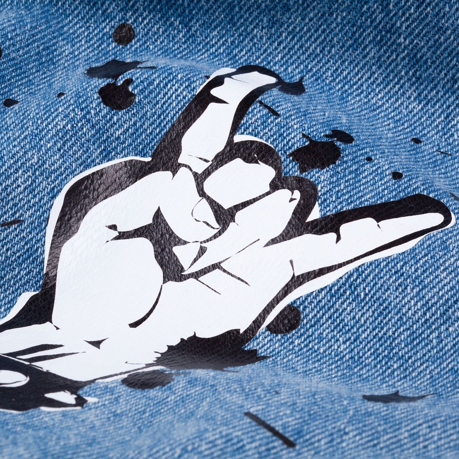 Куртка джинсовая O2, голубая с логотипом