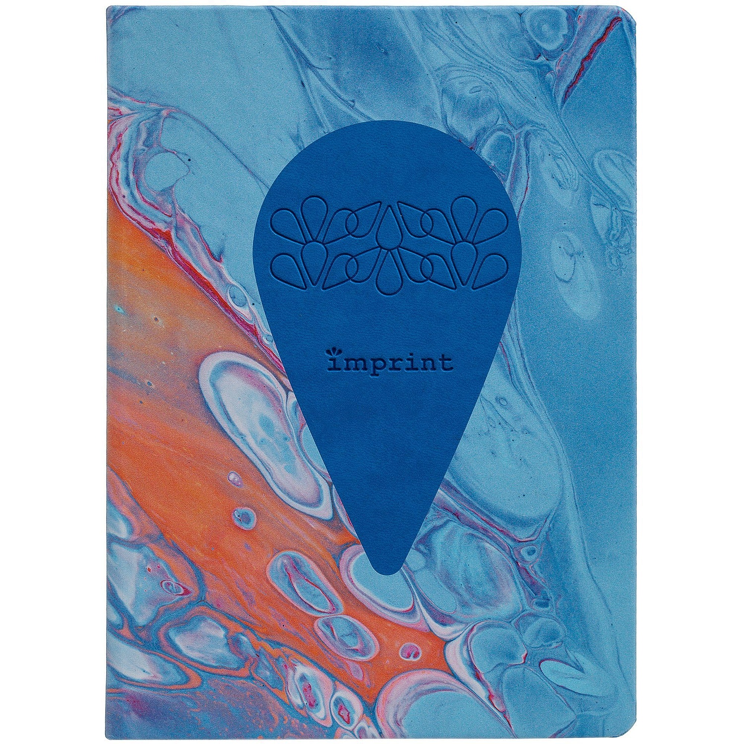 Ежедневник New Latte, недатированный, ярко-синий с логотипом