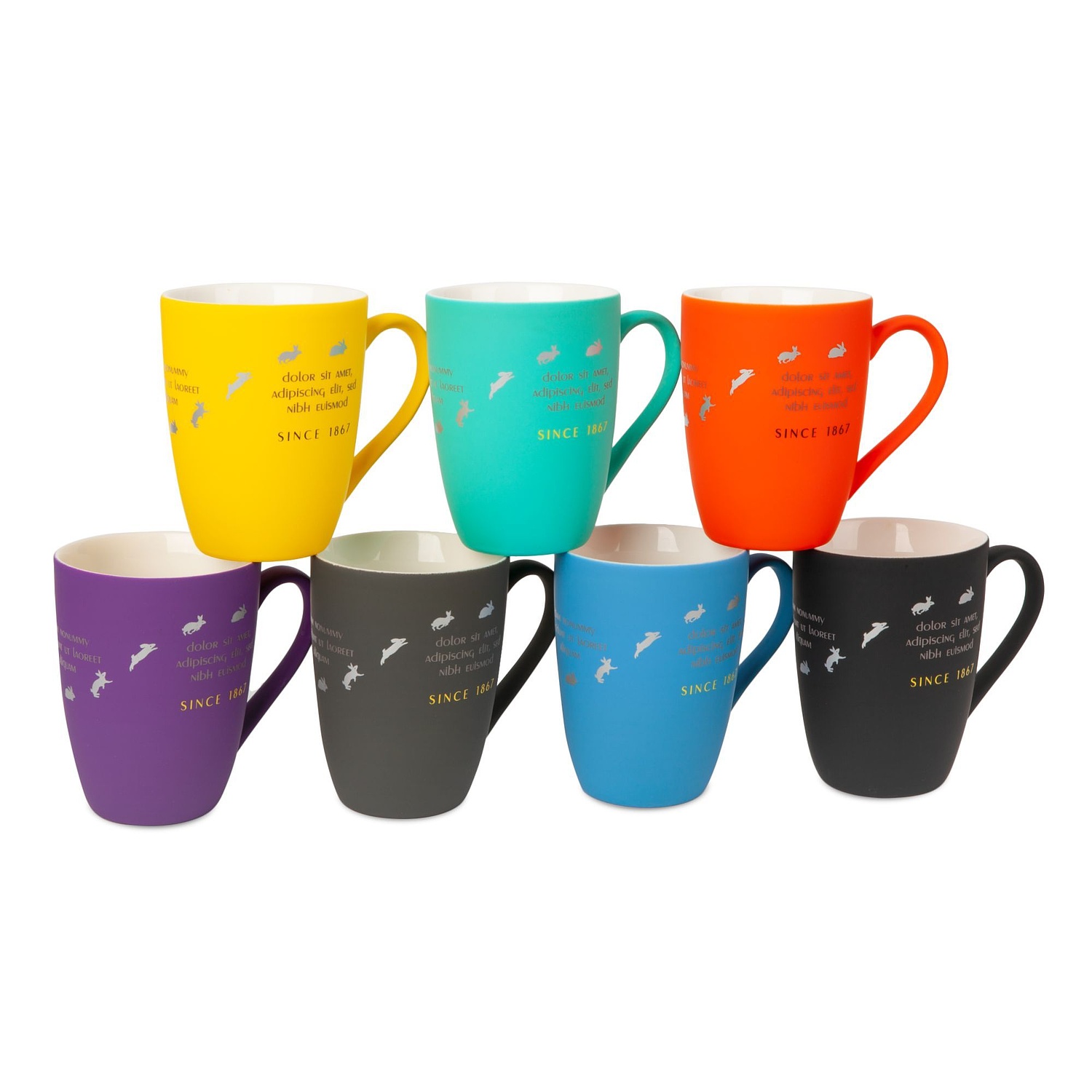 Кружка Good Morning с покрытием софт-тач, бирюзовая с логотипом