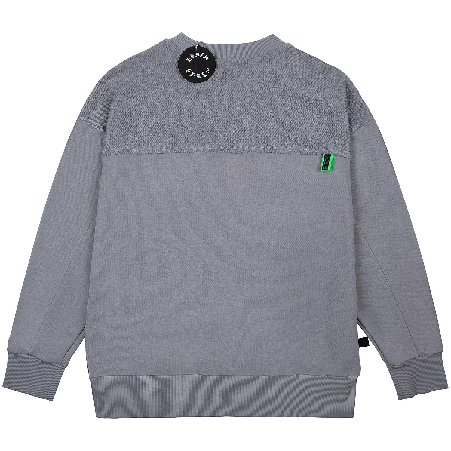 Свитшот оверсайз унисекс Vozduh, черный с логотипом