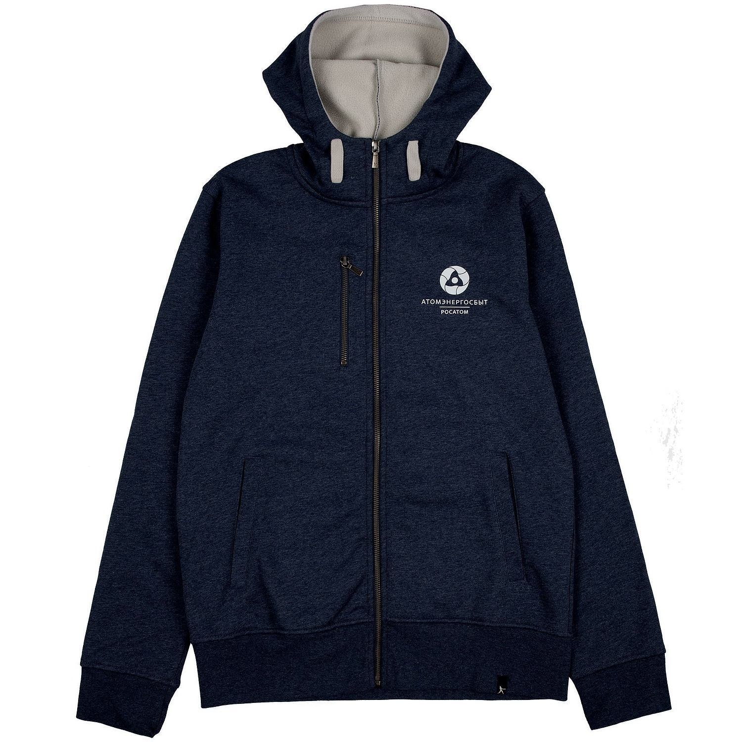 Толстовка мужская Parkwick темно-синяя с логотипом