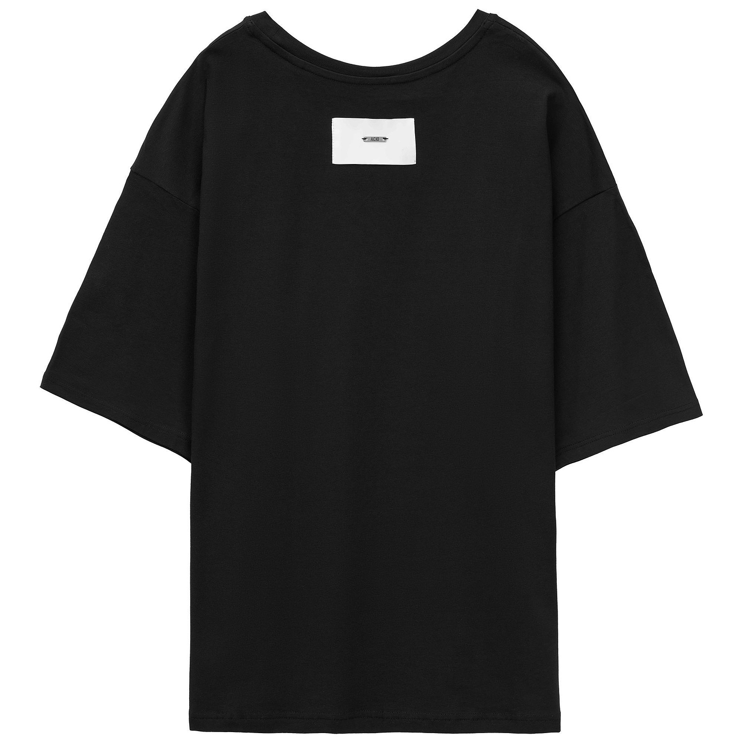 Футболка унисекс оверсайз Street Vibes, черная с логотипом