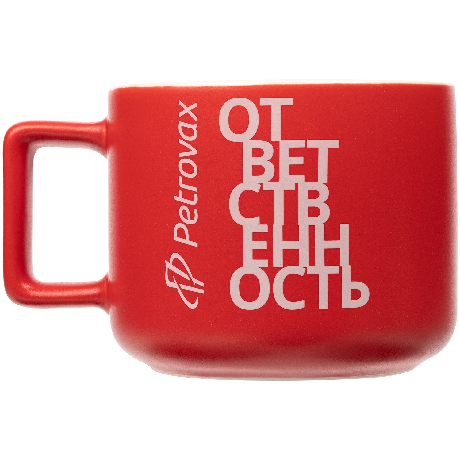 Чашка Fusion, красная с логотипом