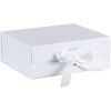 Коробка складная Rusetti, M, белая с логотипом