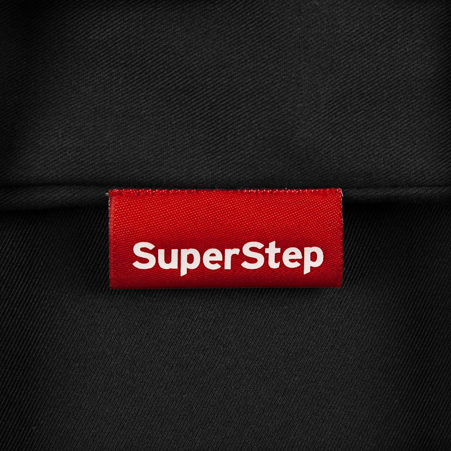 Лейбл тканевый Epsilon, L, красный с логотипом