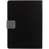 Ежедневник Boom, недатированный, черный с серым с логотипом