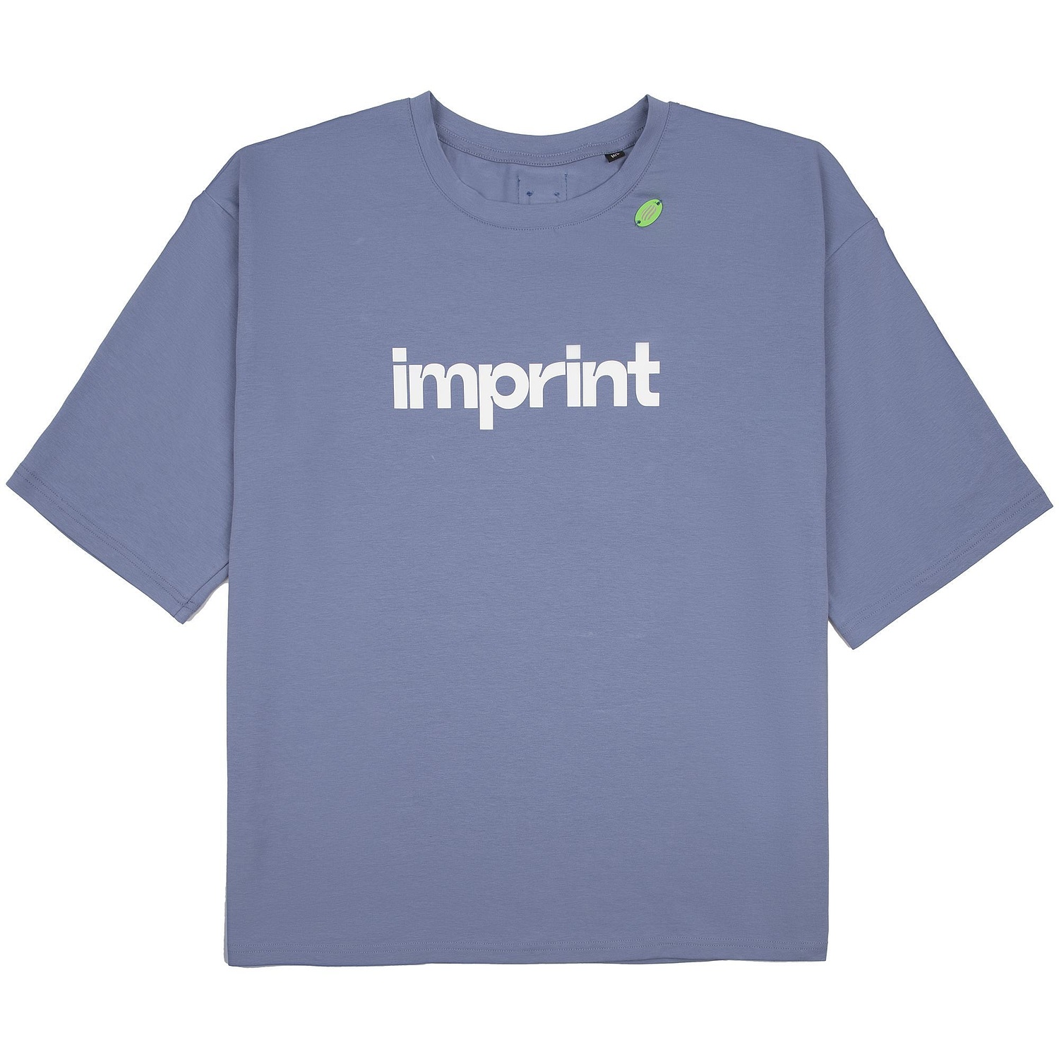 Шильдик металлический Alfa Oval, зеленый неон с логотипом