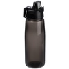 Спортивная бутылка Rally, черная с логотипом