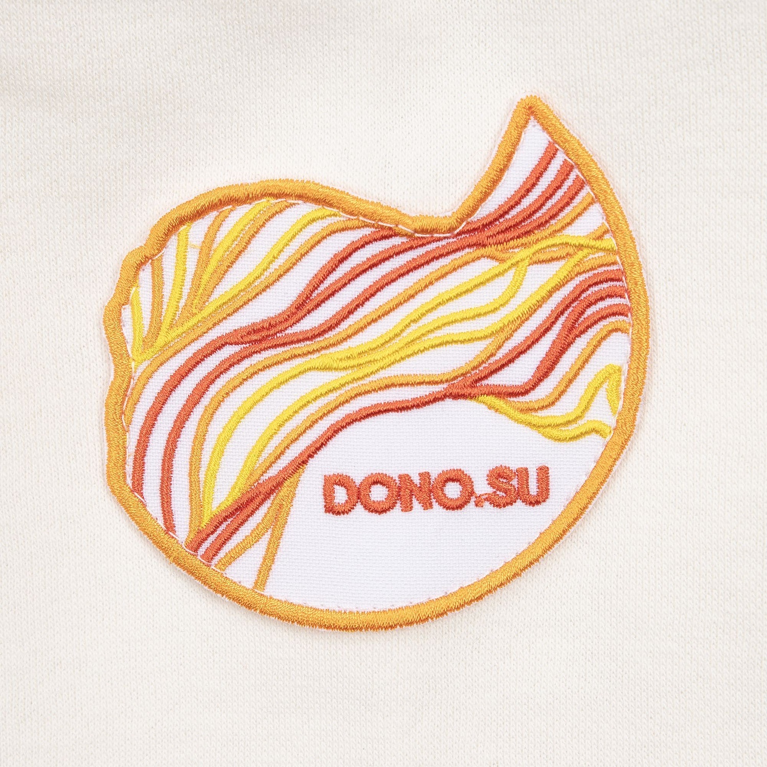 Толстовка унисекс H3, молочно-белая с логотипом