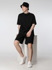 Футболка оверсайз мужская Boxy Men, черная с логотипом