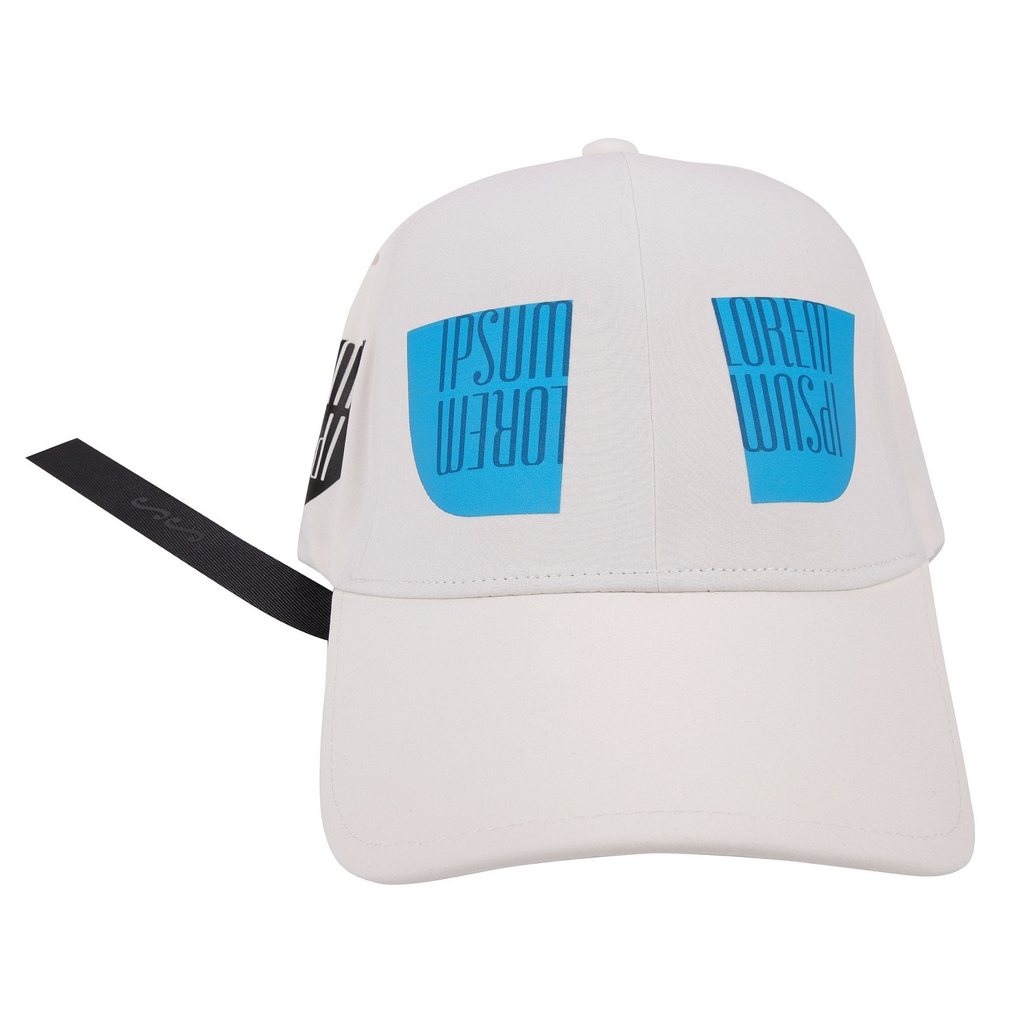 Бейсболка Kosmos, белая с логотипом