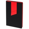 Ежедневник Bookmark, недатированный, черный с красным с логотипом